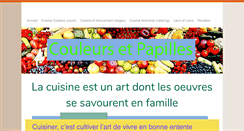 Desktop Screenshot of couleursetpapilles.com